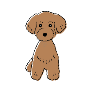可爱 卡通 插图 狗 dog 犬 免扣 