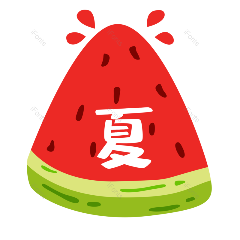 西瓜图片,卡通元素,清爽PNG,夏日免抠素材