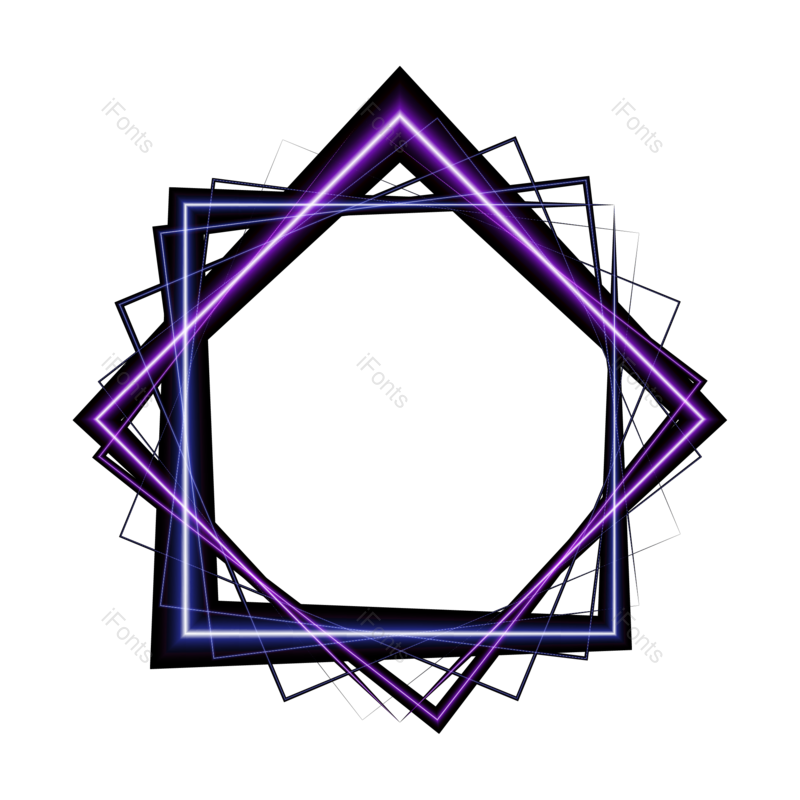 边框图片,光效元素,蓝色光PNG,蓝紫色免抠素材