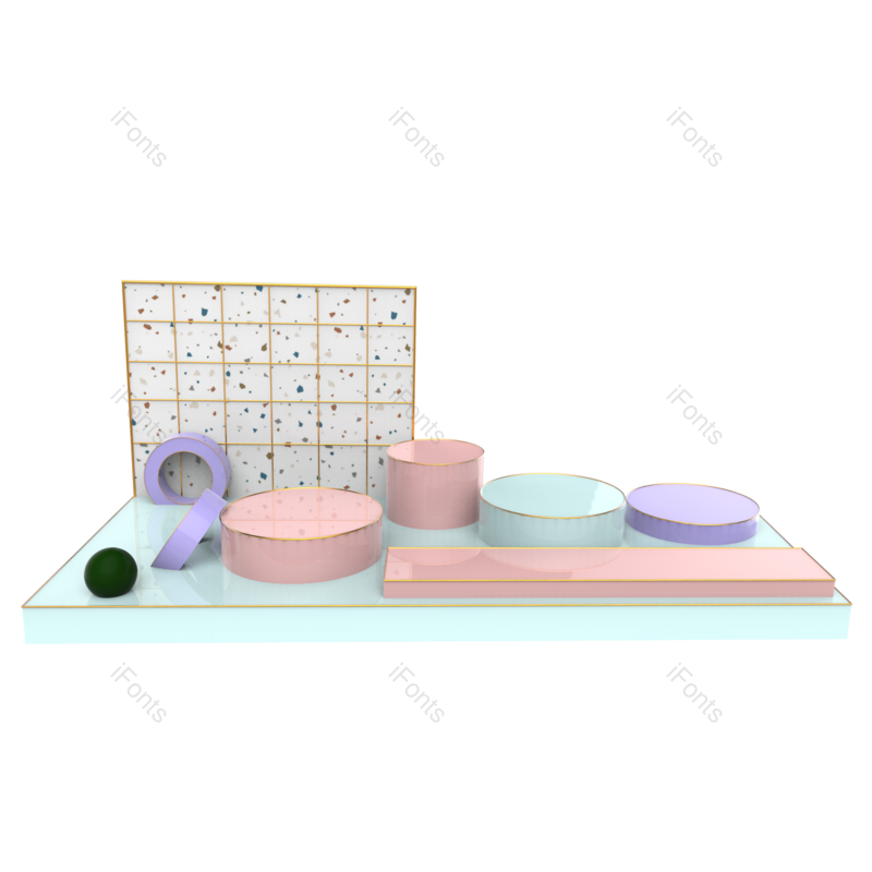装饰图片,展台元素,几何PNG,海报装饰免抠素材