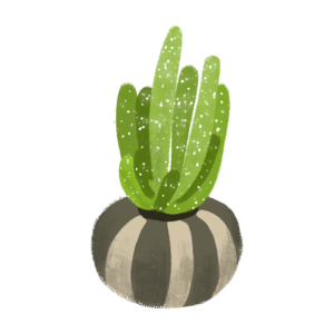 盆栽 绿植 插画 psd png 绿色