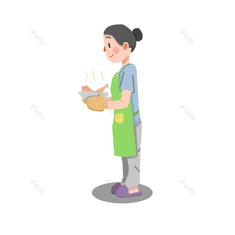 母亲节图片,卡通手绘元素,PNG,免抠素材