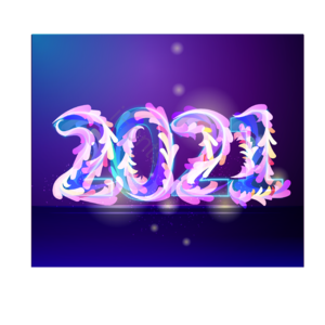 2021 炫光 蓝紫 花串 矢量