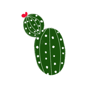 仙人树 绿色 插画 手绘 psd png