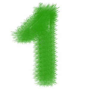 1 数字1 草地字体 字体 绿色字体 数字 艺术字体 创意字体