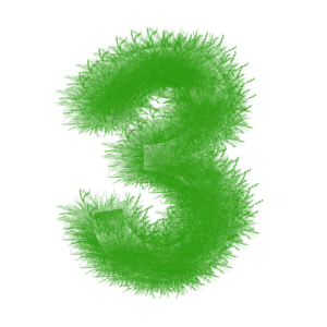 3 数字3 草地字体 字体 绿色字体 数字 艺术字体 创意字体