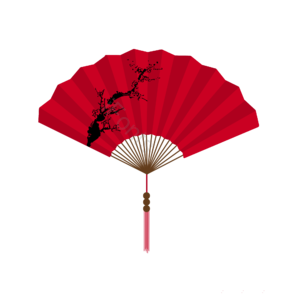 中国风 扇子 古风 复古 古典 折扇中秋 中秋大促 中秋促销