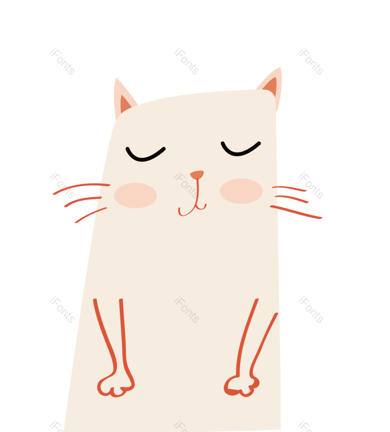 儿童节图片,卡通元素,小猫PNG,插画免抠素材