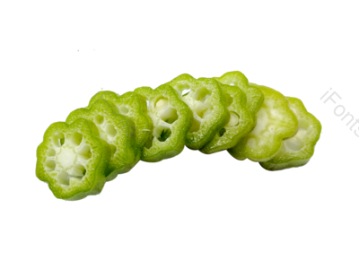 秋葵 生的 绿色 切开 新鲜 蔬菜 健康