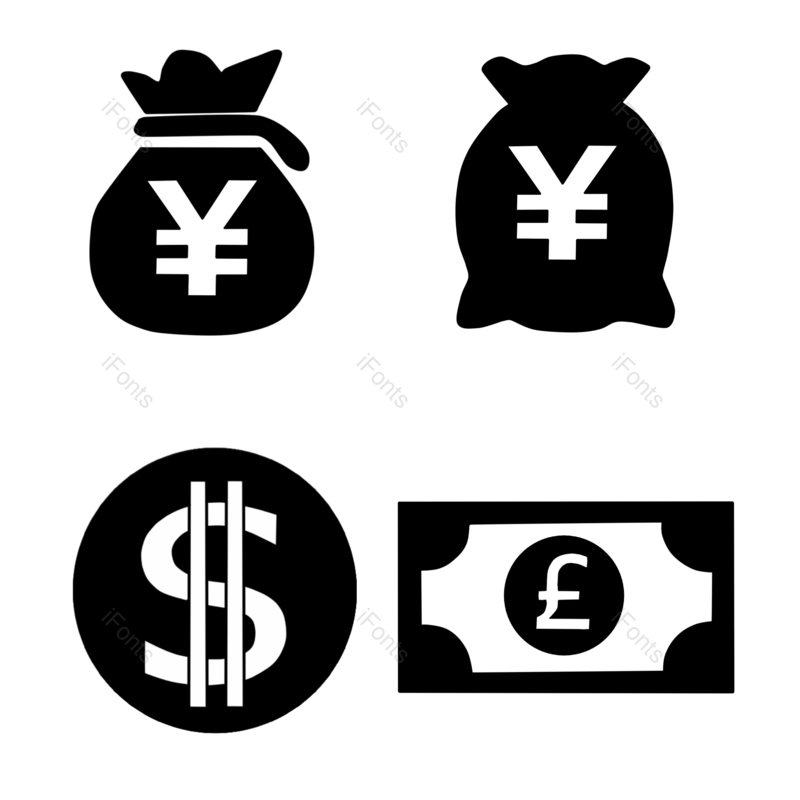 图标图片,金融元素,钱袋PNG,金融图标免抠素材