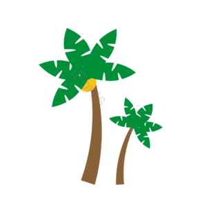 热带 水果 沙滩 椰子 果肉 大树 植物 树