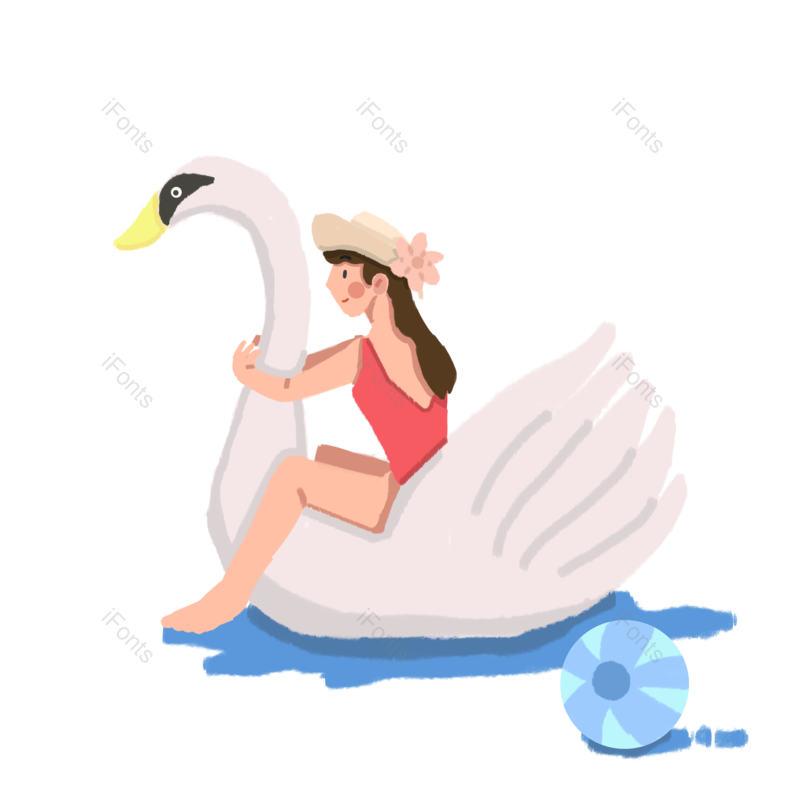 水花图片,气球元素,女生PNG,免抠素材