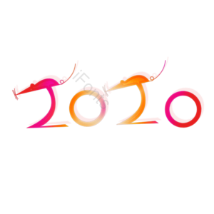 2020 鼠年 鼠 老鼠 渐变 过年 新年
