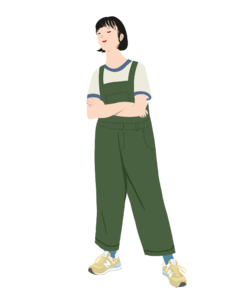 劳动节 青年节 女生 女孩 青春 人物 插画 手绘