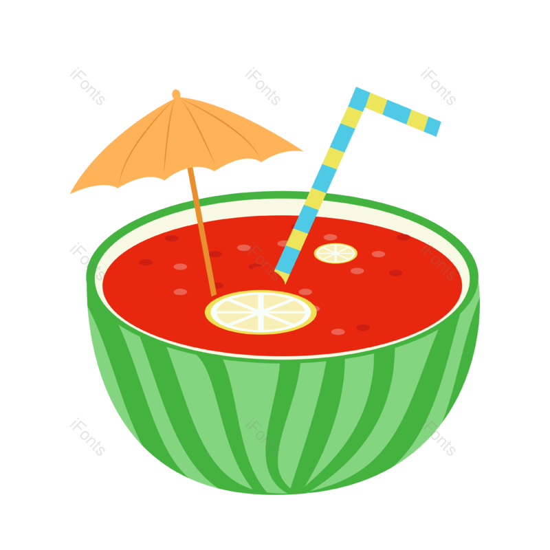 夏天图片,手绘元素,冷饮PNG,免抠素材
