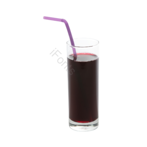 夏季 鲜榨 蓝莓汁 吸管 玻璃杯 元素