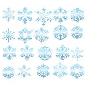 雪 雪花 冬天 六角雪花