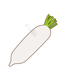可爱 小清新 水果 蔬菜 萝卜 免扣元素