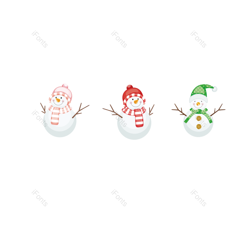 装饰图片,雪花元素,漂浮PNG,礼物免抠素材