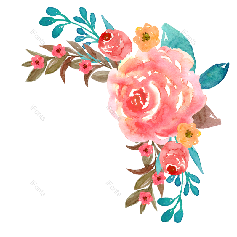卡通图片,水彩画元素,水墨画PNG,春季免抠素材