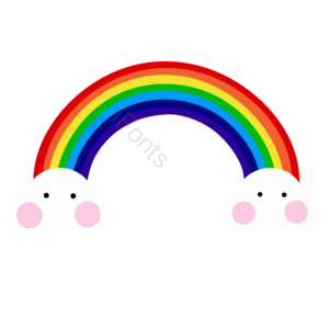 彩虹 天空  雨过 晴天 晴 装饰 卡通