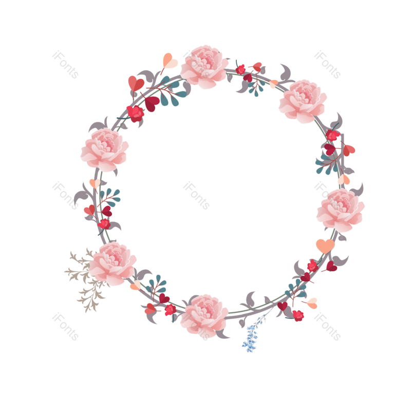 边框图片,装饰元素,母亲节PNG,花朵免抠素材