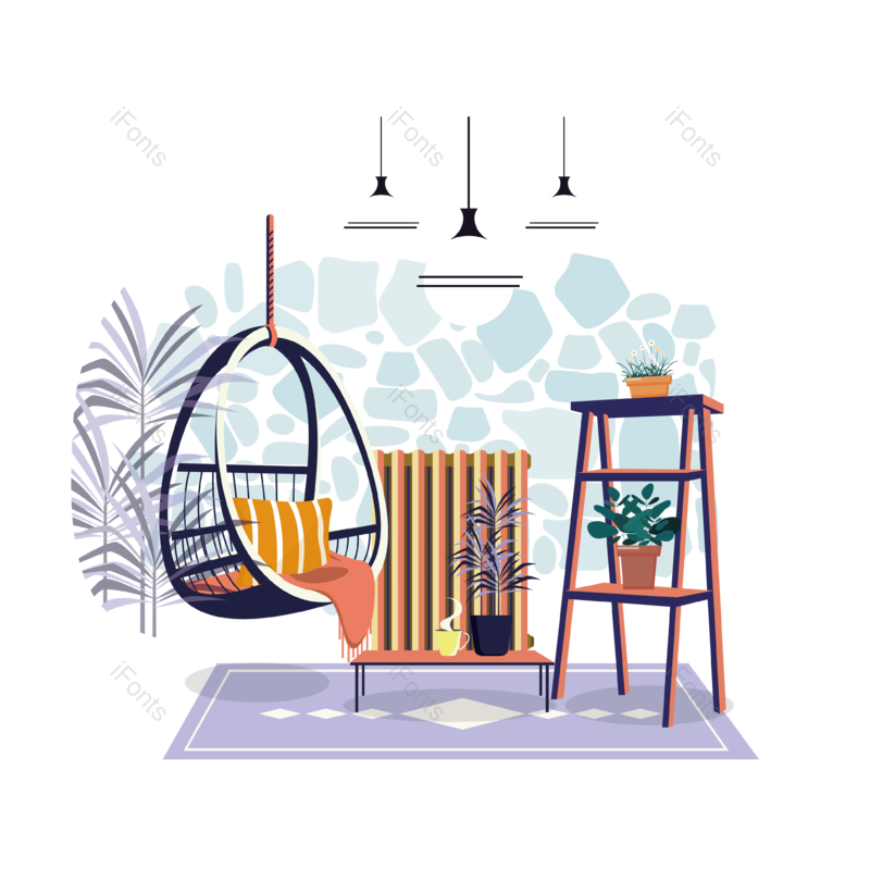 插画图片,夏日元素,休闲PNG,免抠素材