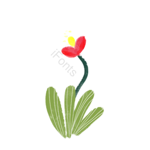 花儿  绿植  插画 psd png 
