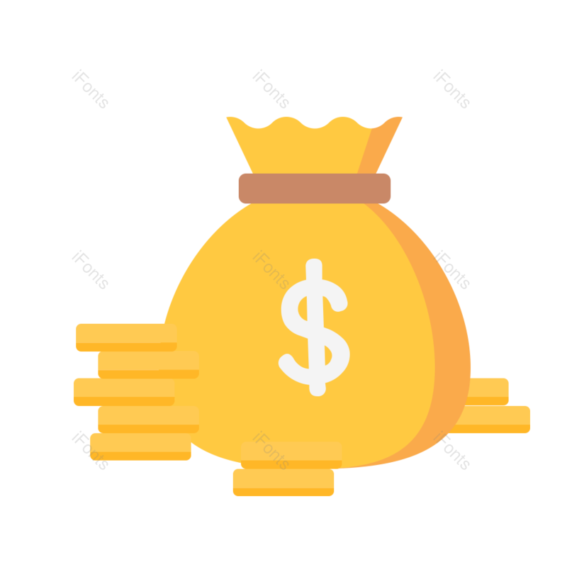 图标图片,钱袋元素,金币PNG,矢量元素免抠素材