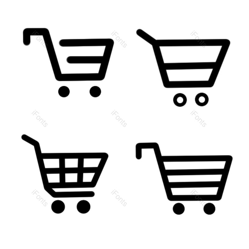 图标图片,商务元素,购物车图标PNG,促销免抠素材