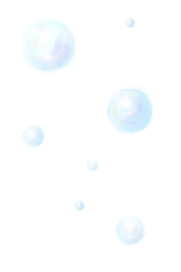 气泡 气球 蓝紫色 水彩风格 手绘 儿童 装饰素材 印象派
