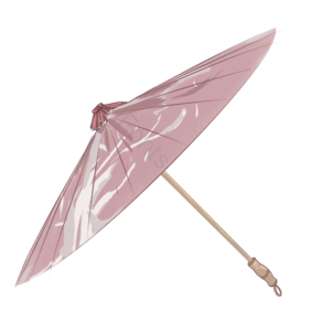 传统 古风 清明节 油纸伞 手绘 小清新 雨伞