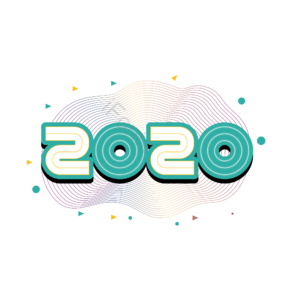 2020  线条 艺术字  鼠  鼠年