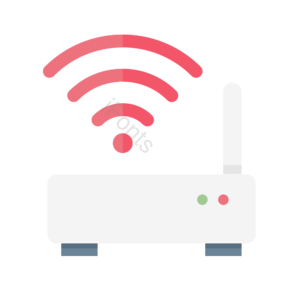 Wi-Fi 路由器 网络连结 矢量元素 图标 免抠