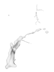 免扣 牛奶 液体 飞溅 水花 效果 产品 元素