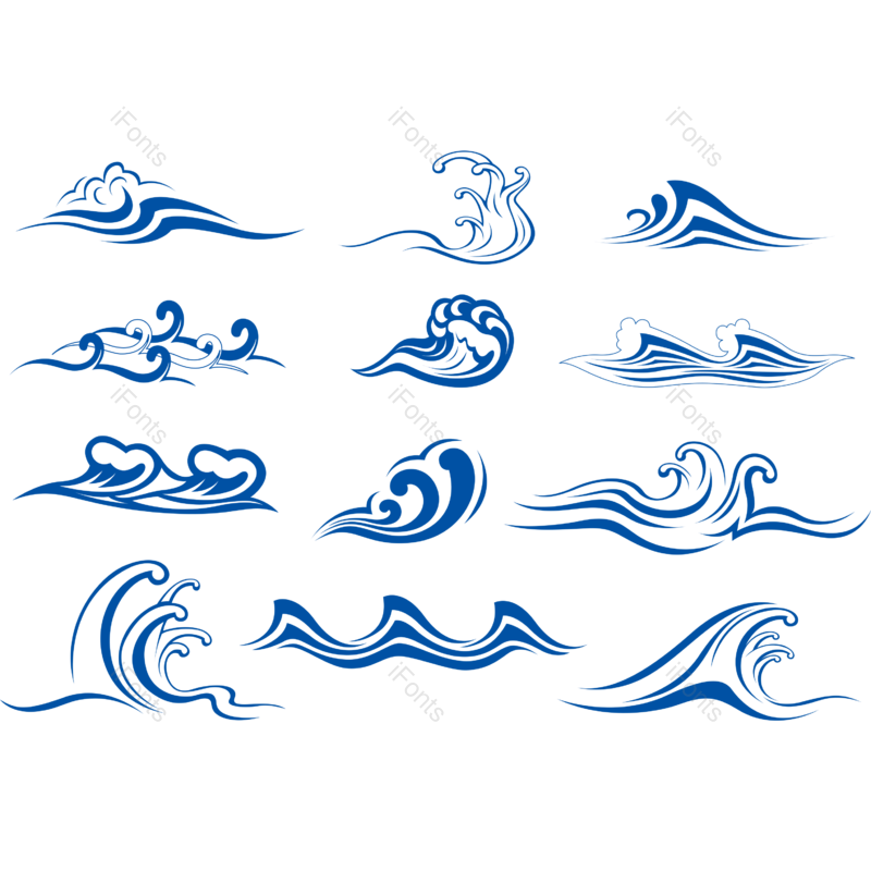 蓝色图片,浪花元素,海浪PNG,免抠素材