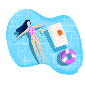 夏日   泳池   游泳 