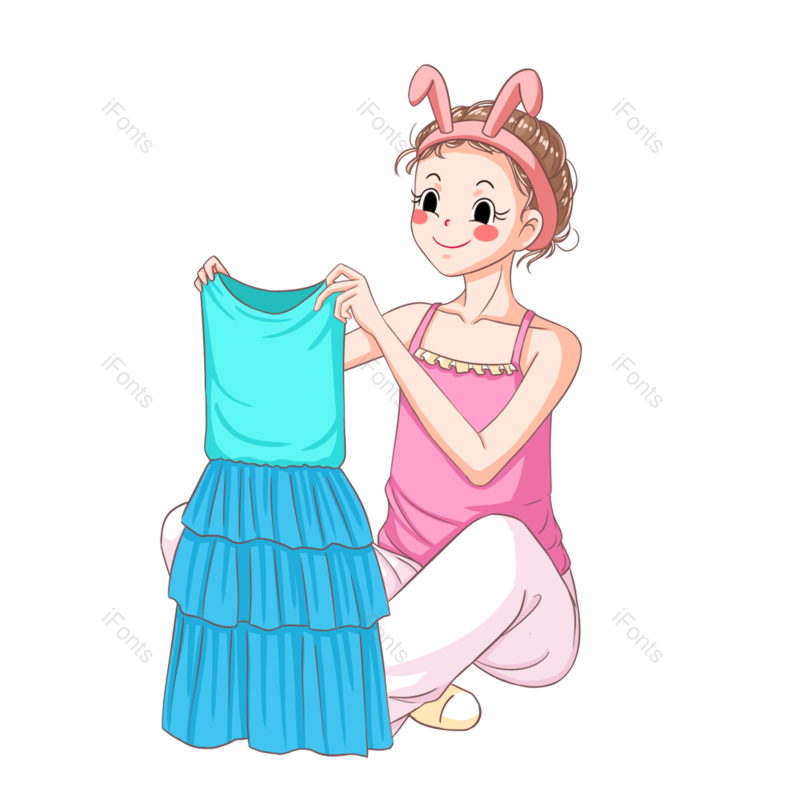 618图片,狂欢节元素,服装PNG,女孩免抠素材