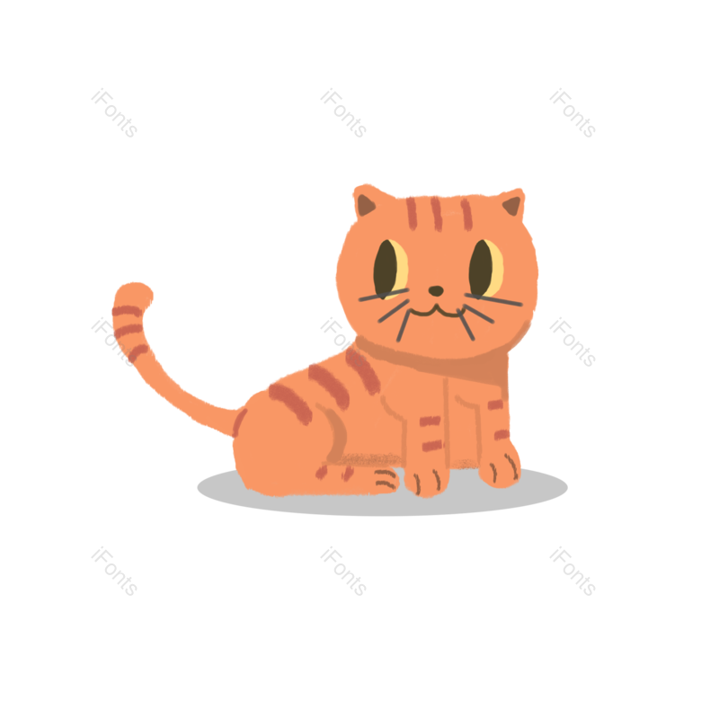 可爱宠物图片,手绘猫咪元素,卡通猫咪PNG,免抠素材