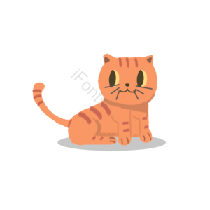 可爱宠物 日式猫咪 卡通猫咪 手绘猫咪 橙猫 可爱猫咪