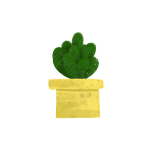 绿植 盆栽 花卉 插画 psd png 