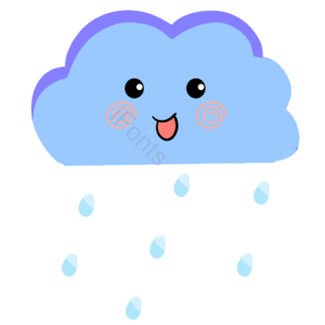 卡通云朵图片 云朵图片 云朵元素 下雨天 下雨 云朵