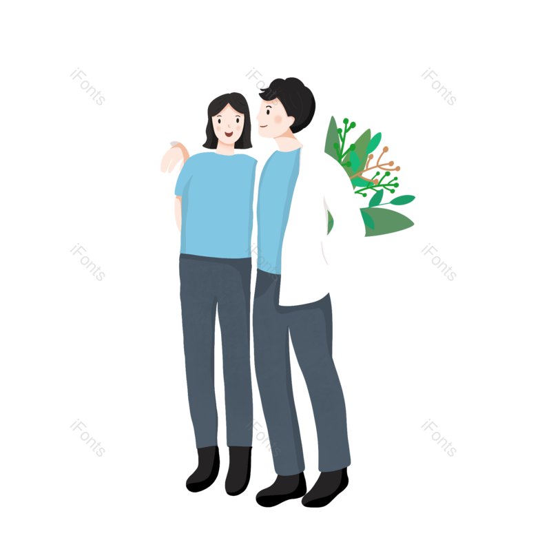 七夕图片,约会元素,爱情PNG,情侣免抠素材