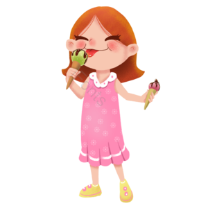 可爱女孩 冰淇淋