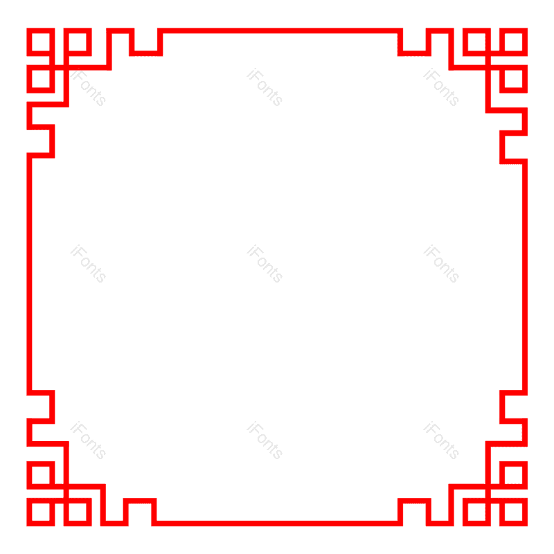 边框图片,线条元素,复古PNG,中国风免抠素材