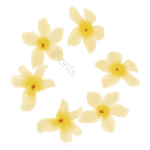 花 花饰 花圈 装饰 花朵 小白花 手绘