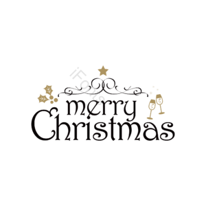 圣诞 节日 漂浮 字 花字 艺术字体 christmas 免扣