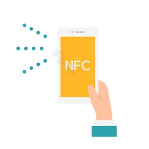 NFC刷卡 手机 智能化 矢量元素 图标 免抠