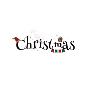 圣诞 节日 漂浮 字 花字 艺术字体 christmas 免扣
