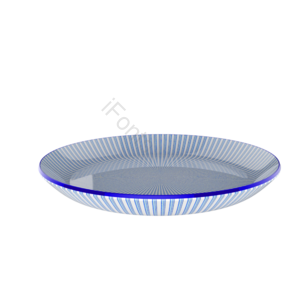 盘子 陶瓷盘 条纹盘 瓷盘 餐具 盘子模型